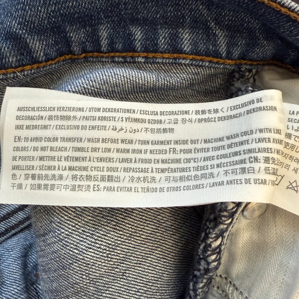 Abercrombie & Fitch Ankle Straight Ultra High Rise Denim Jean Women's 28 6S Blue - Picture 12 of 12